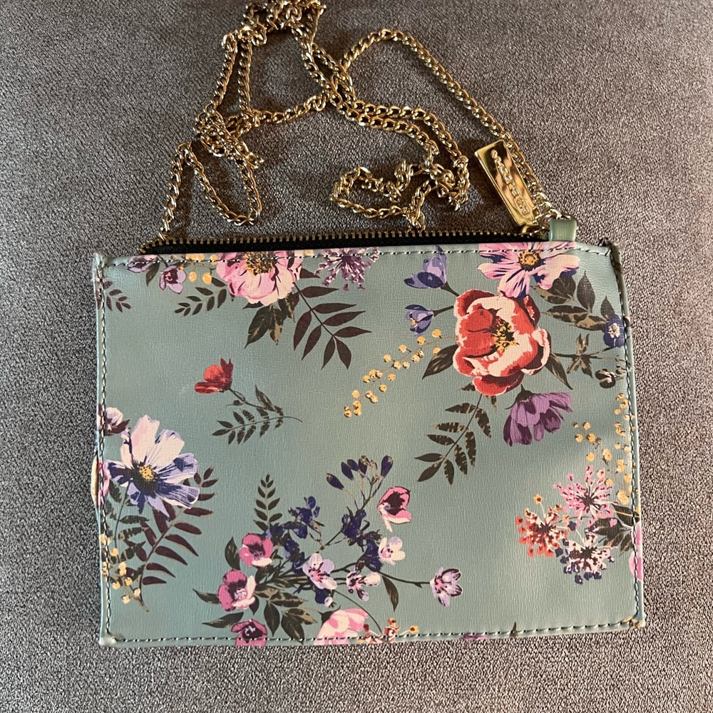 Big Buddha Floral Purse with Gold Chain Strap